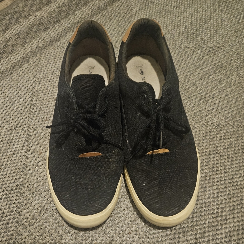 Lacoste Black Canvas Sneakers